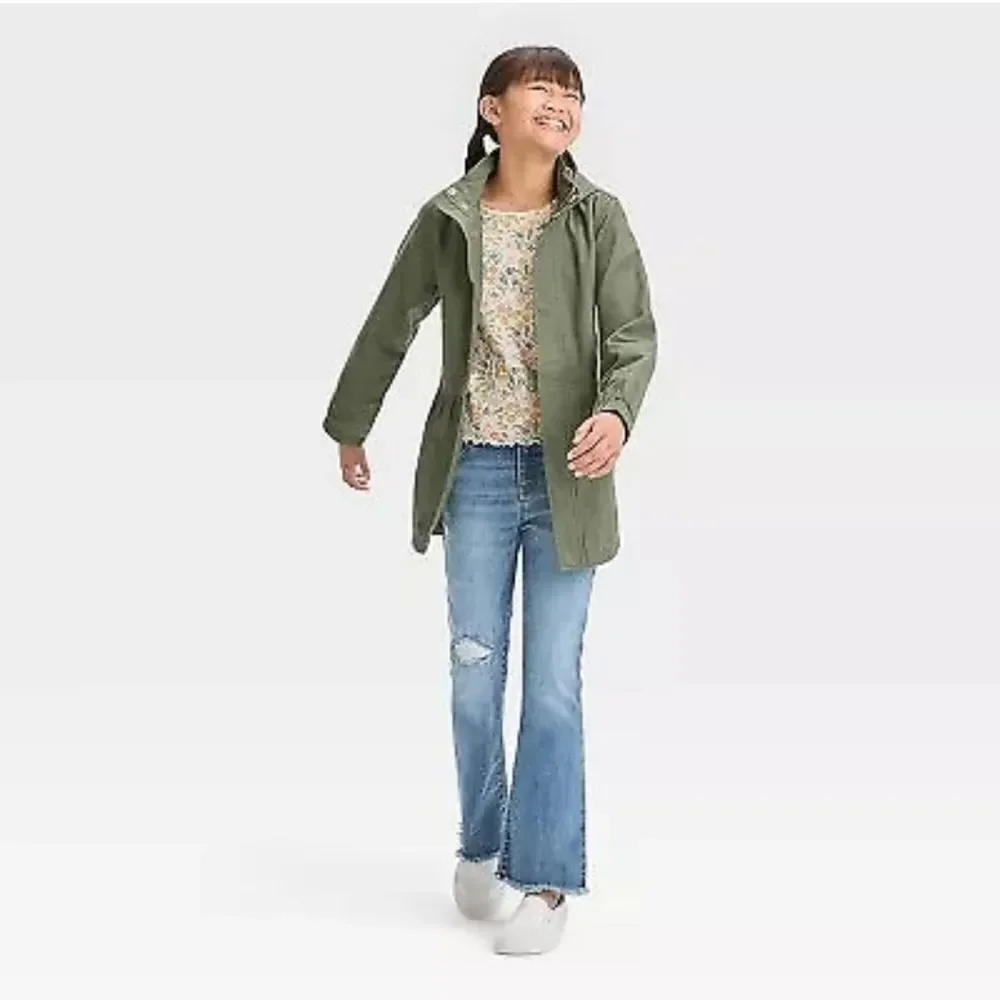 🧥Cat & Jack Girl's Solid Jacket - Green